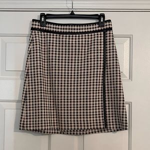 Ann Taylor Tweed Wrap Front Skirt